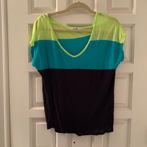 Color block relaxed Tee